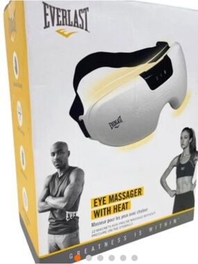Everlast White and Black Heated Eye Massager Brand New